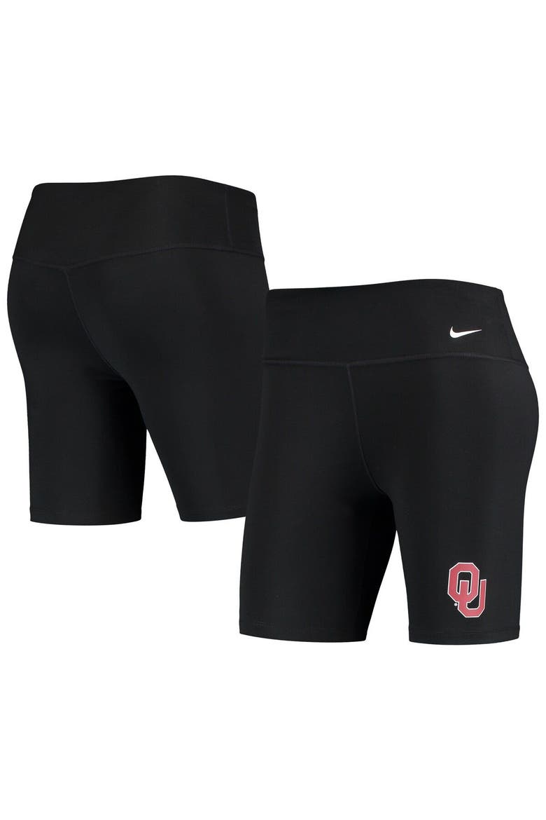 Women's Nike Black Oklahoma Sooners Biker Performance Shorts, Alternate, color, Black