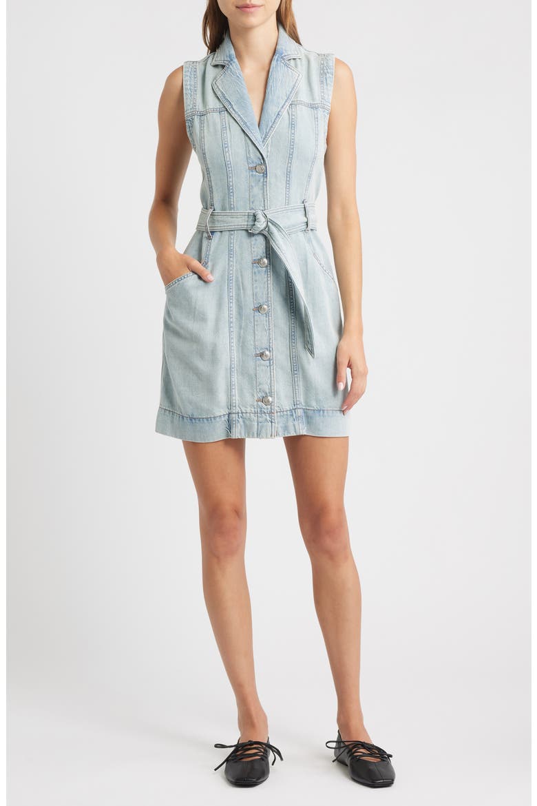 Renata Sleeveless Denim Minidress, Main, color, MAR