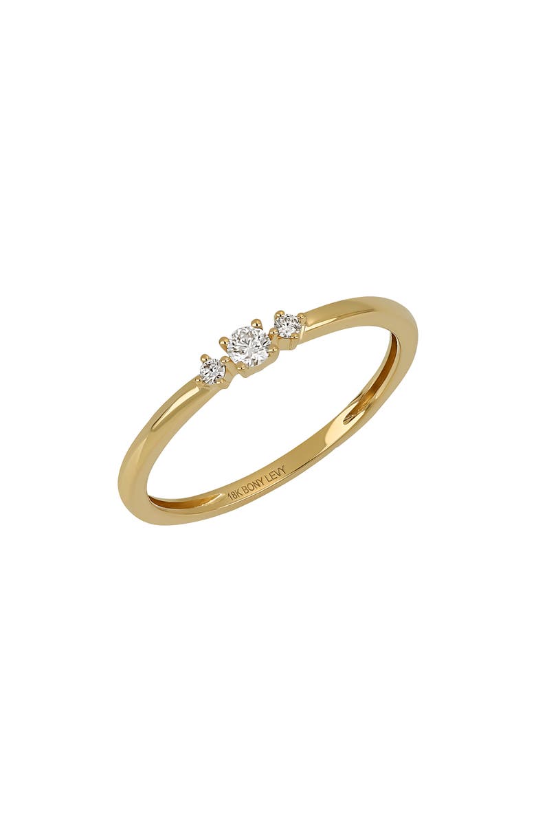 Bony Levy Liora Stackable Diamond Ring, Main, color, 18K Yellow Gold