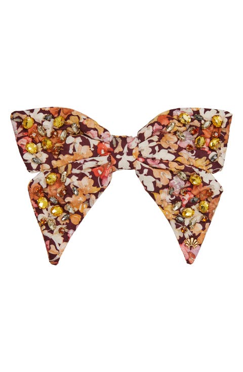 Liberty Crystal Bow Barrette