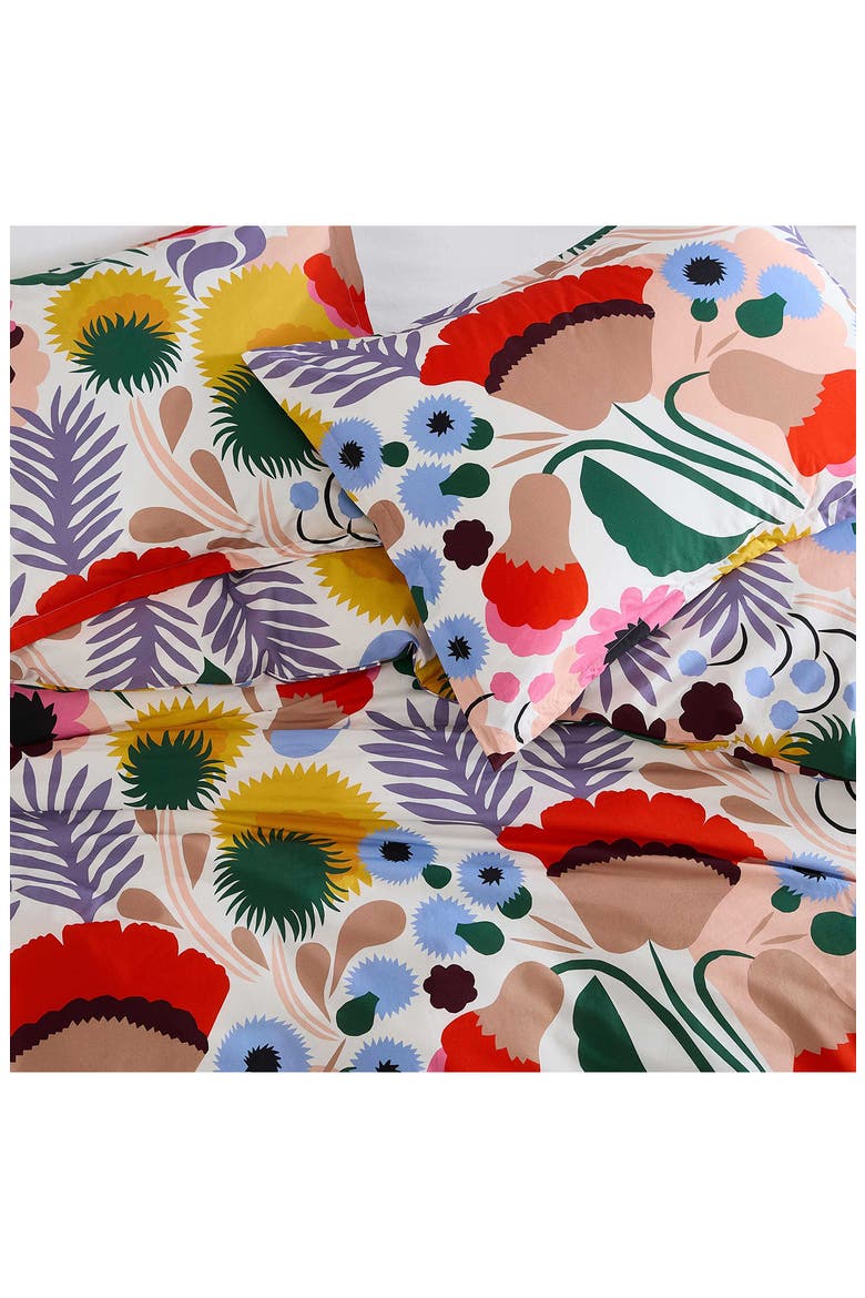 Ojakellukka Organic Cotton Percale Comforter & Sham Set, Alternate, color, MULTI