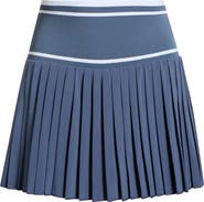 Zella Mixed Media Pleated Sport Skort
