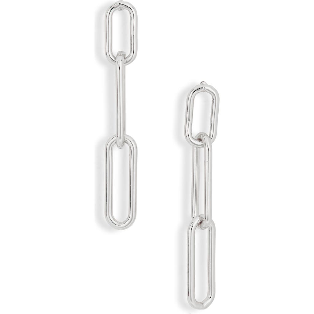 Nordstrom Rack Demi Fine Triple Link Linear Drop Earrings In Silver