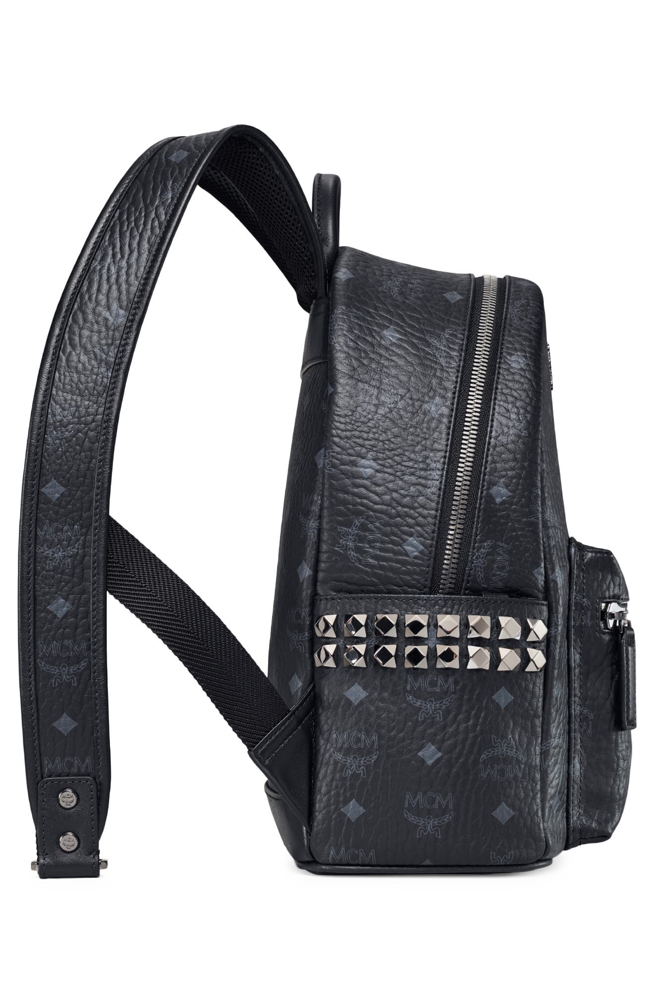 MCM Stark 32 Visetos Canvas Backpack, Alternate, color, 