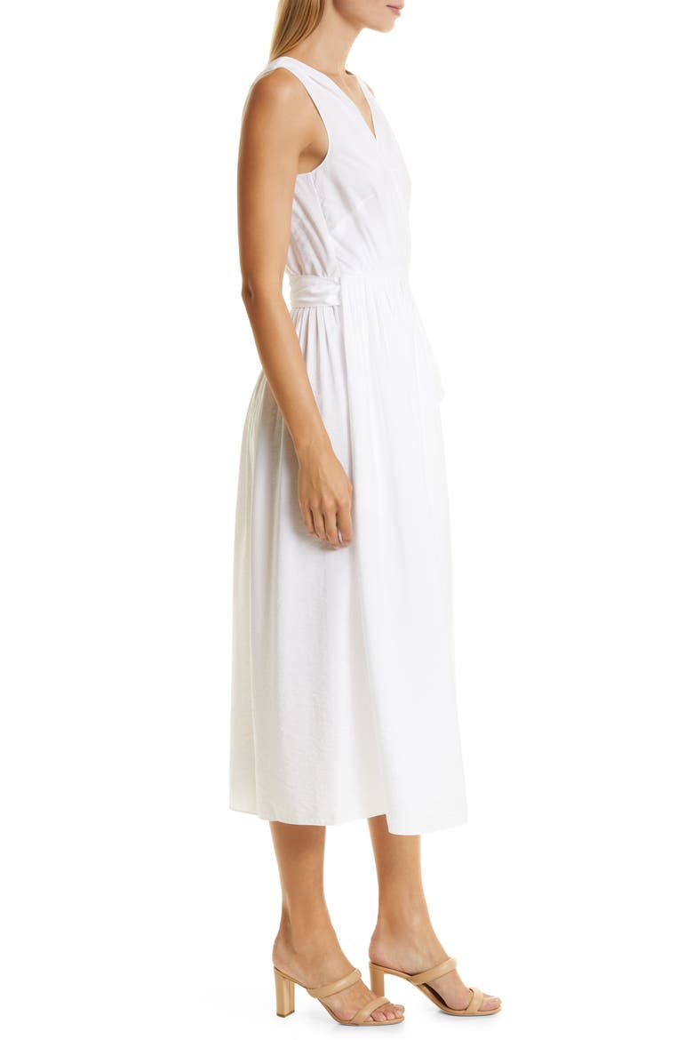 V-Neck Wrap Dress, Alternate, color, OPTIC WHITE