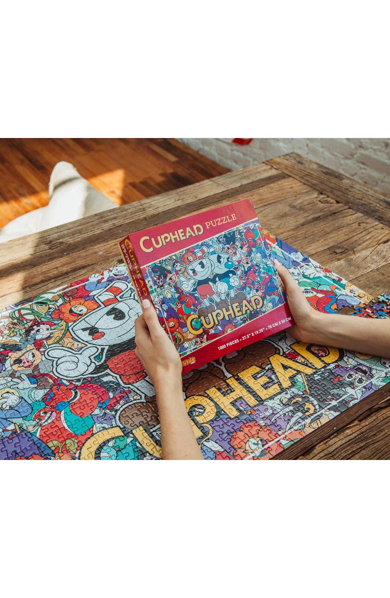 Toynk Cuphead and Mugman Collage 1000-Piece Jigsaw Puzzle | Toynk Exclusive, Alternate, color, Multi-Color