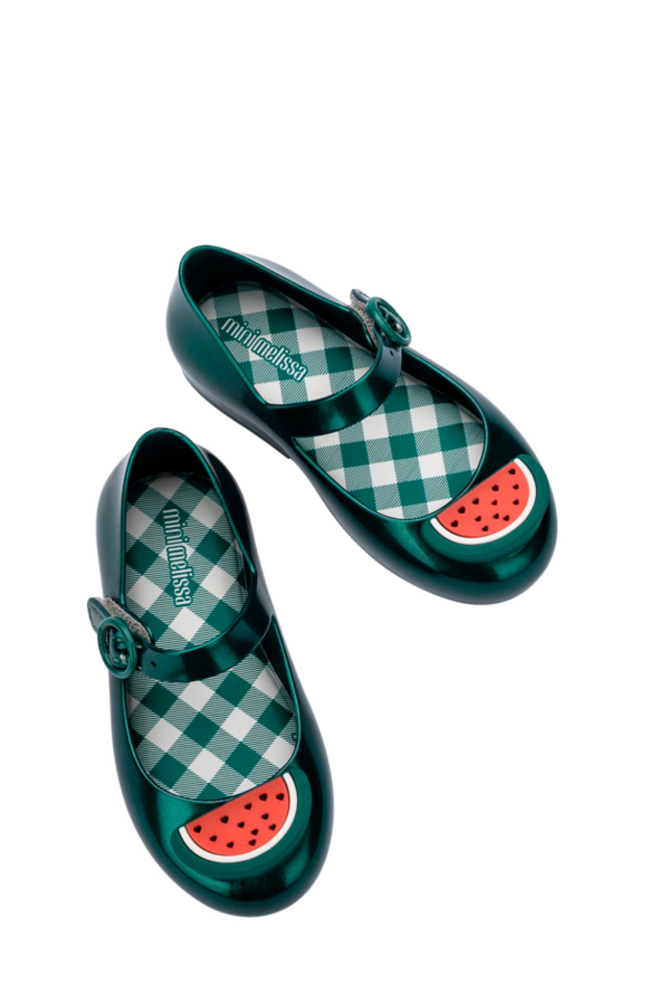 Mini Melissa Kids' Sweet Love Picnic Mary Jane Flat, Alternate, color, 