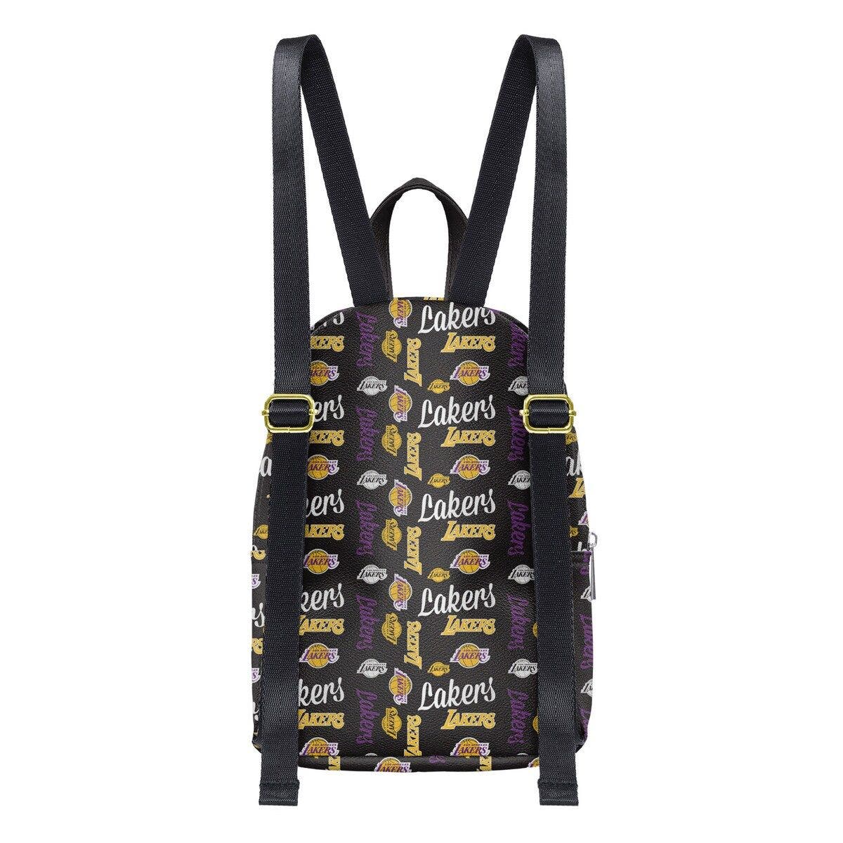 FOCO Youth FOCO Black Los Angeles Lakers Repeat Brooklyn Mini Backpack, Alternate, color, Black