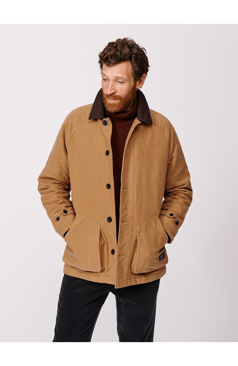 Aubin Bennett Moleskin Jacket, Main, color, Dijon