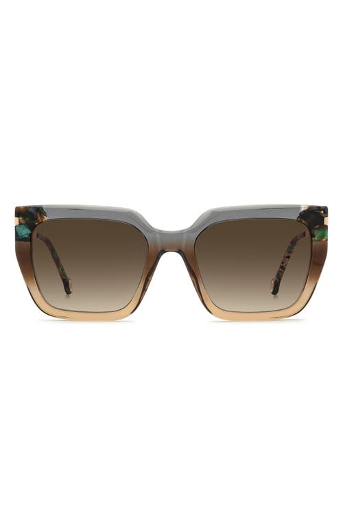 Carolina Herrera 55mm Rectangular Sunglasses In Multi