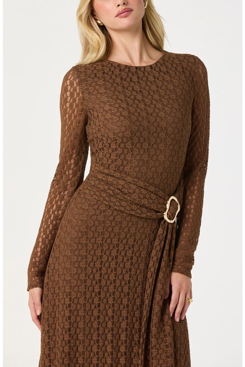 astr dresses astr lace midi dress ASTR the Label | Bea Lace Trim Bustier Midi Dress in Black