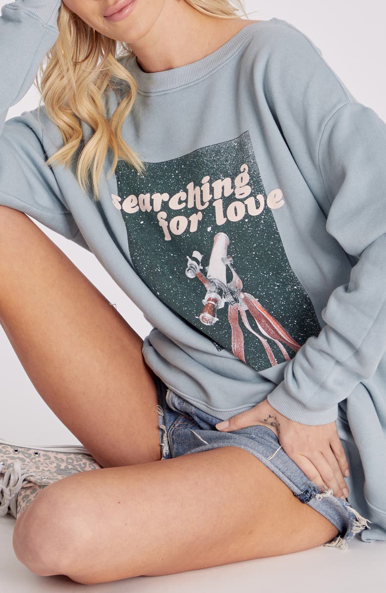 Wildfox Roadtrip Love Graphic Sweatshirt, Alternate, color, 
