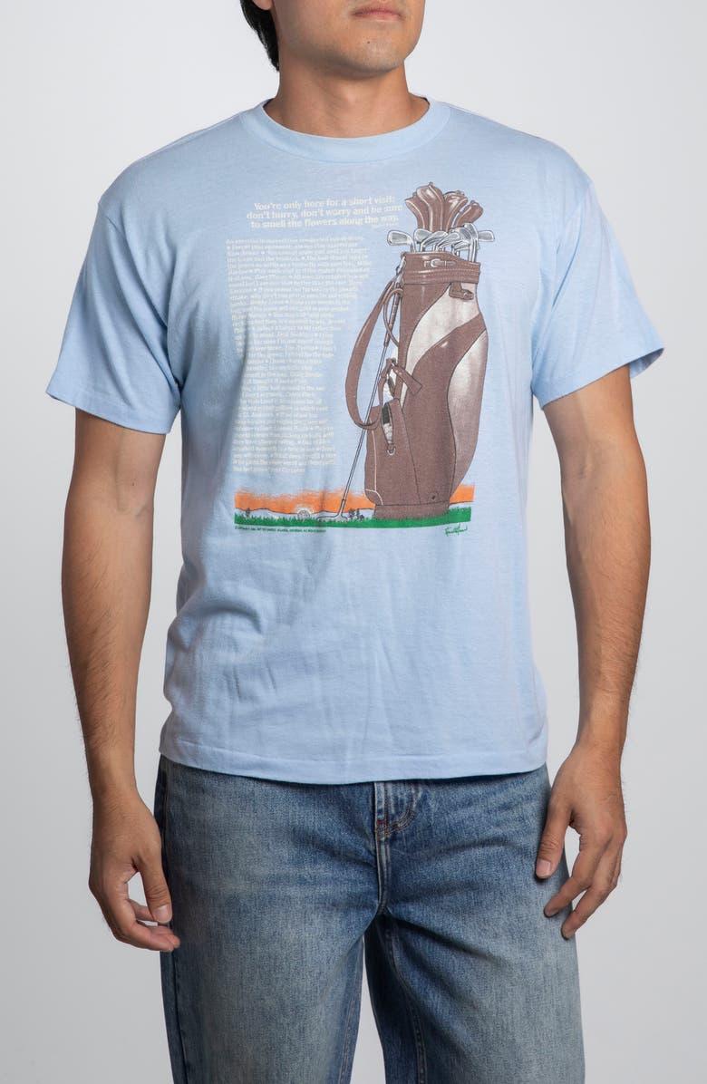 Elwood Vintage Gold Tee, Main, color, Baby Blue