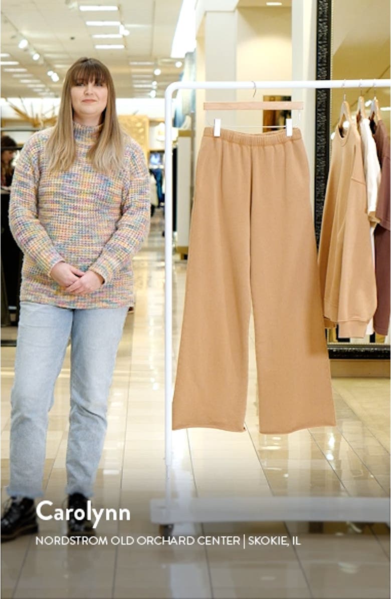 Wide Leg Organic Cotton Sweatpants, sales video thumbnail