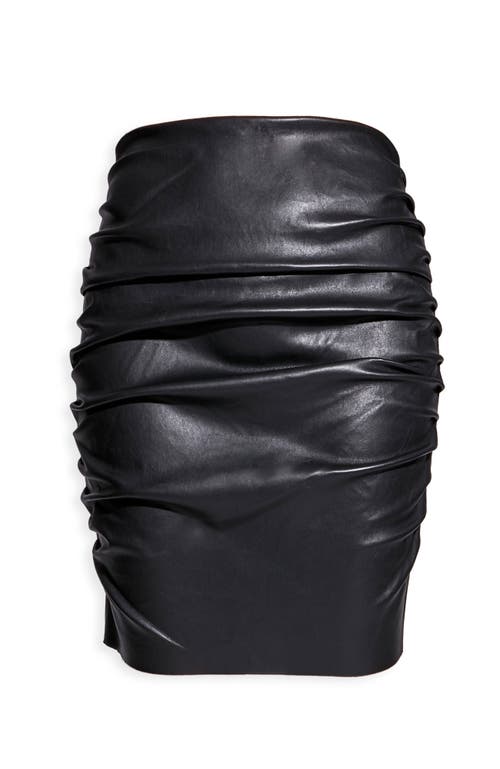 As By Df Everly Stretch Leather Skirt In Black