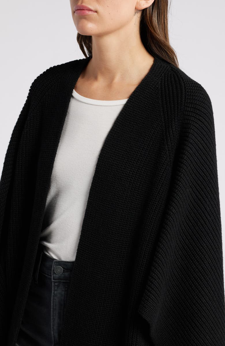 AllSaints Travelling Ruana, Alternate, color, Black