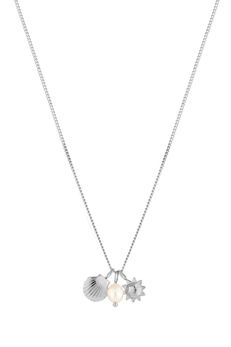 Ocean Necklace, Main, color, Silver