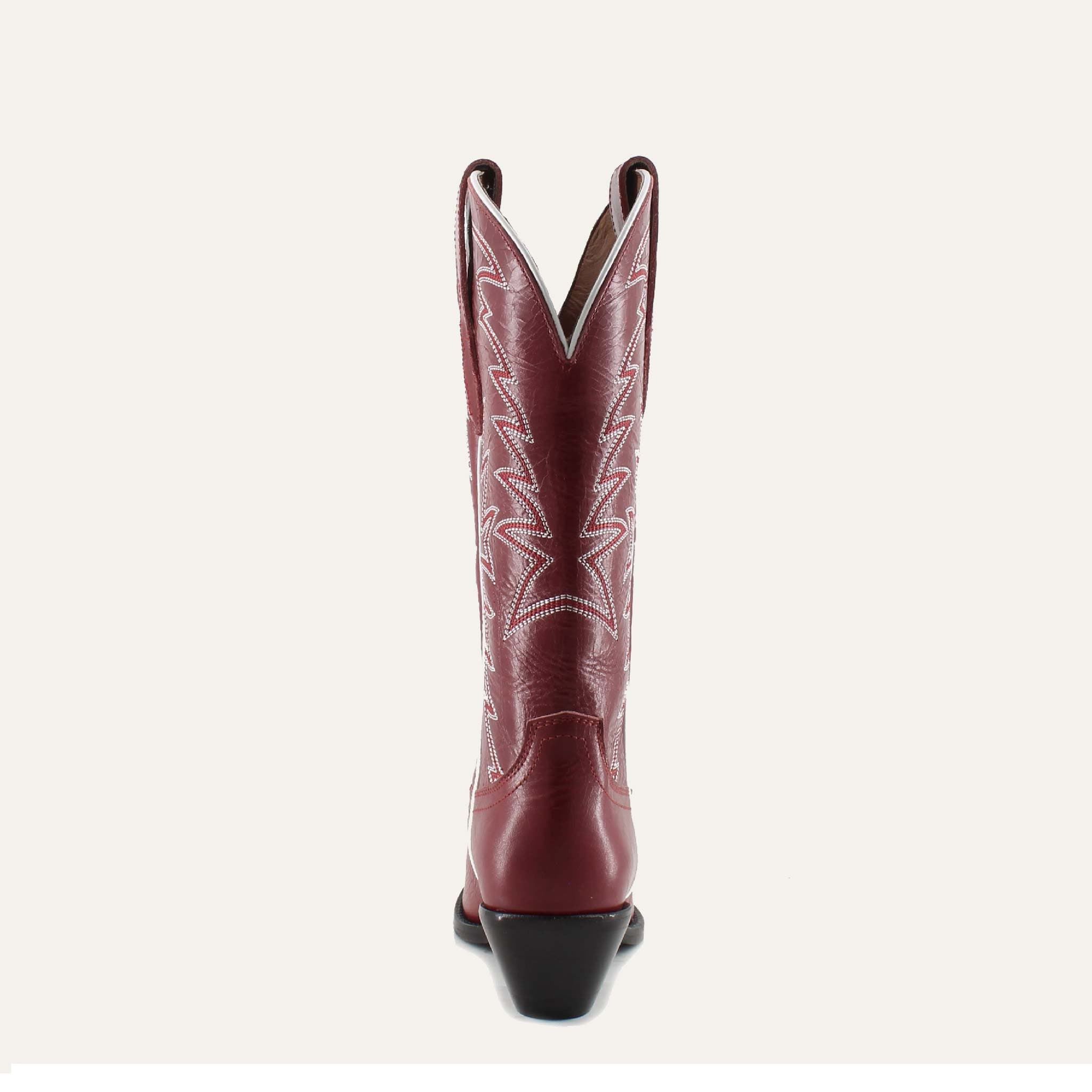 Isabella Leather Boots, Alternate, color, Red