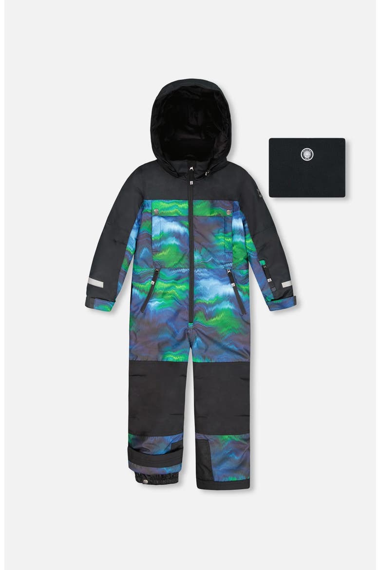 Boy One-Piece Teknik Snowsuit, Main, color, Aurora Borealis