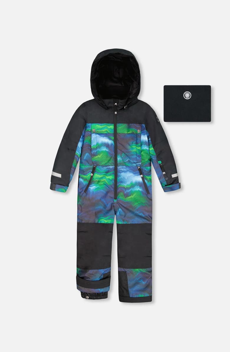 Deux par Deux Boy One-Piece Teknik Snowsuit, Main, color, Aurora Borealis