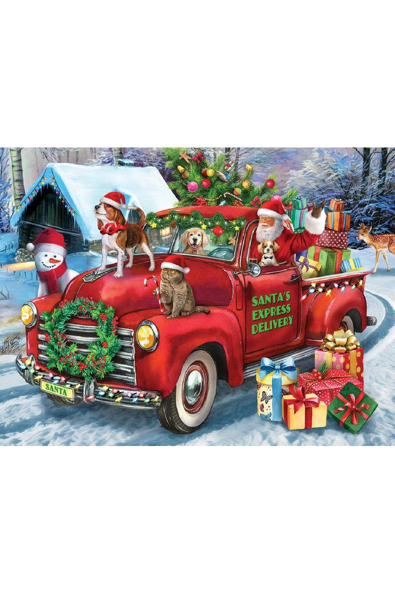 Santa's Delivery Truck 300 piece Jigsaw Puzzle for Adults, Alternate, color, Multicolor