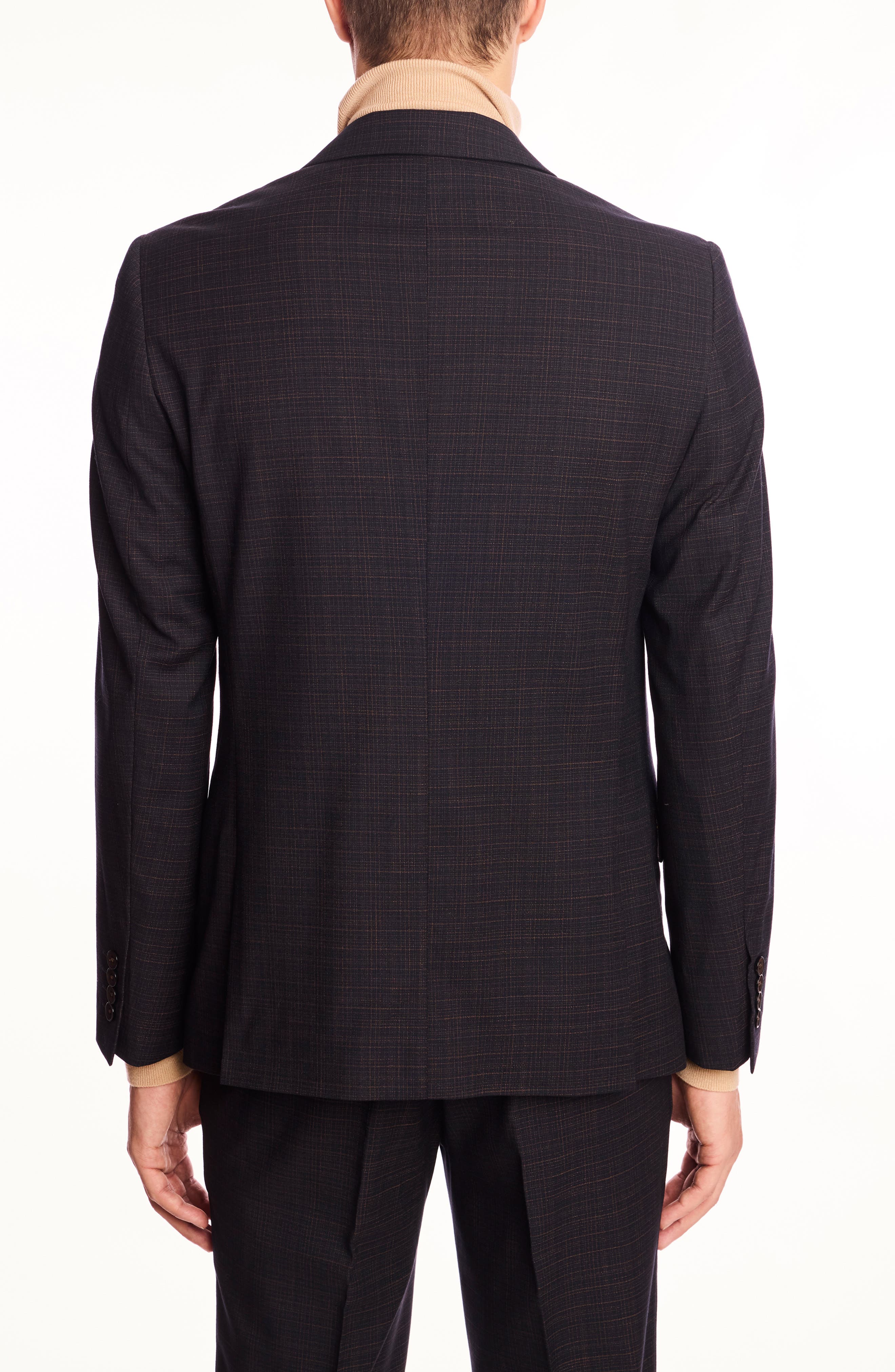 Ashton Slim Fit Brown Plaid Blazer - image 2