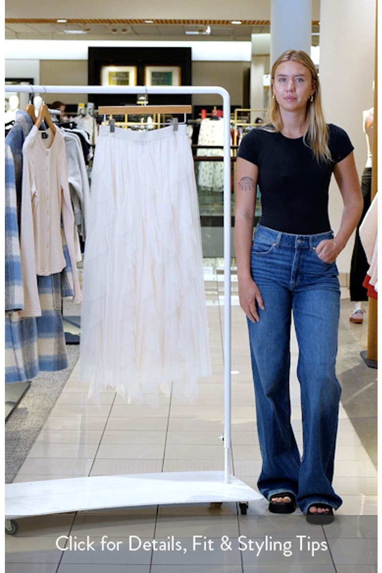 Imperfection Ruffled Tiered Tulle Maxi Skirt video