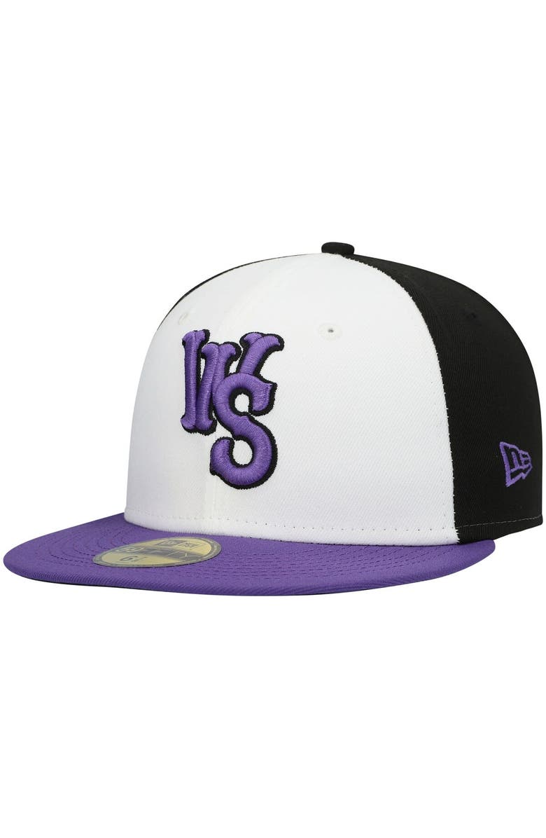 New Era Men's New Era White Winston-Salem Dash Authentic Collection Team Alternate 59FIFTY Fitted Hat, Alternate, color, White