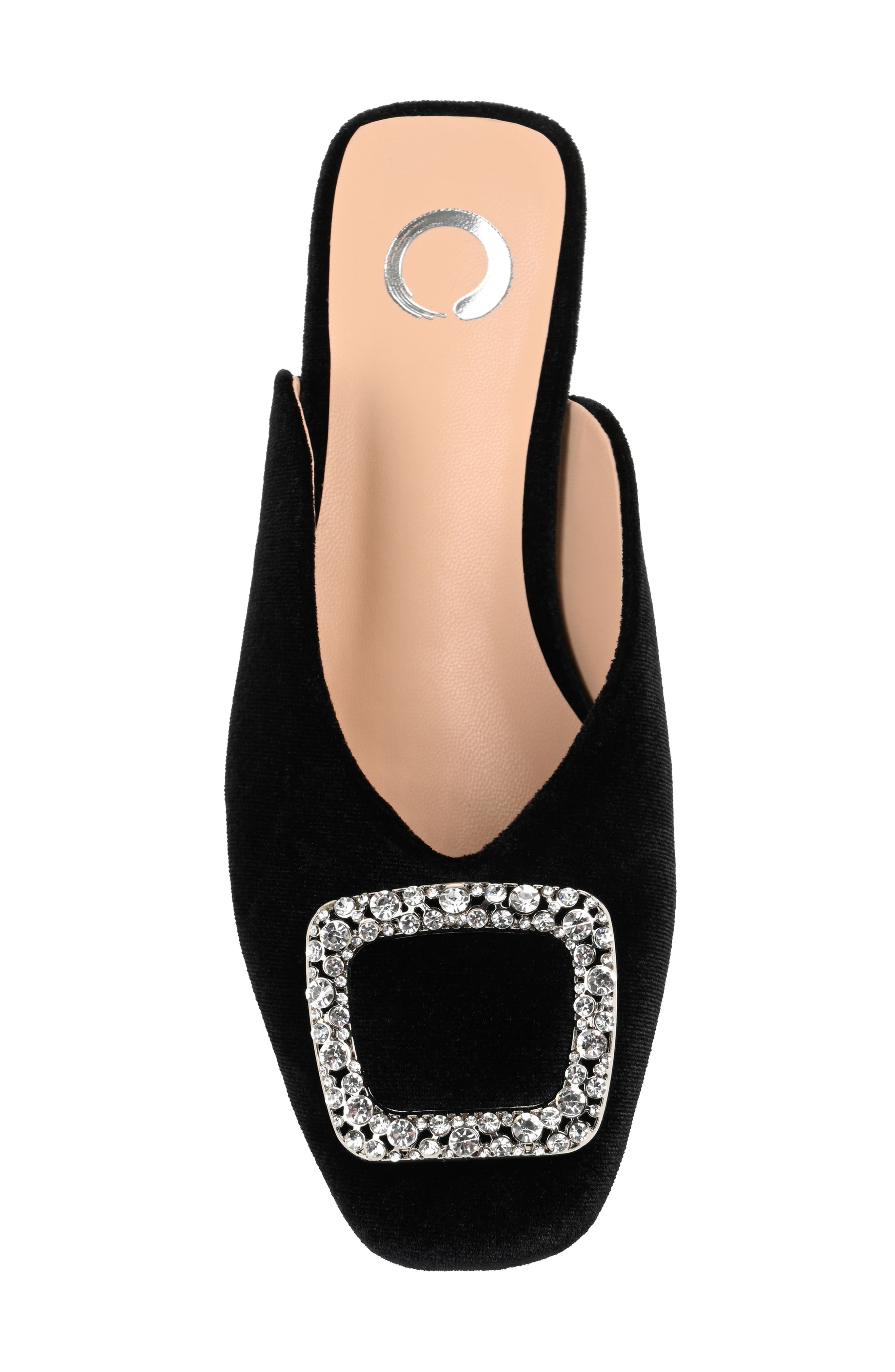 Journee Collection Sonnia Flat Mule, Alternate, color, Black