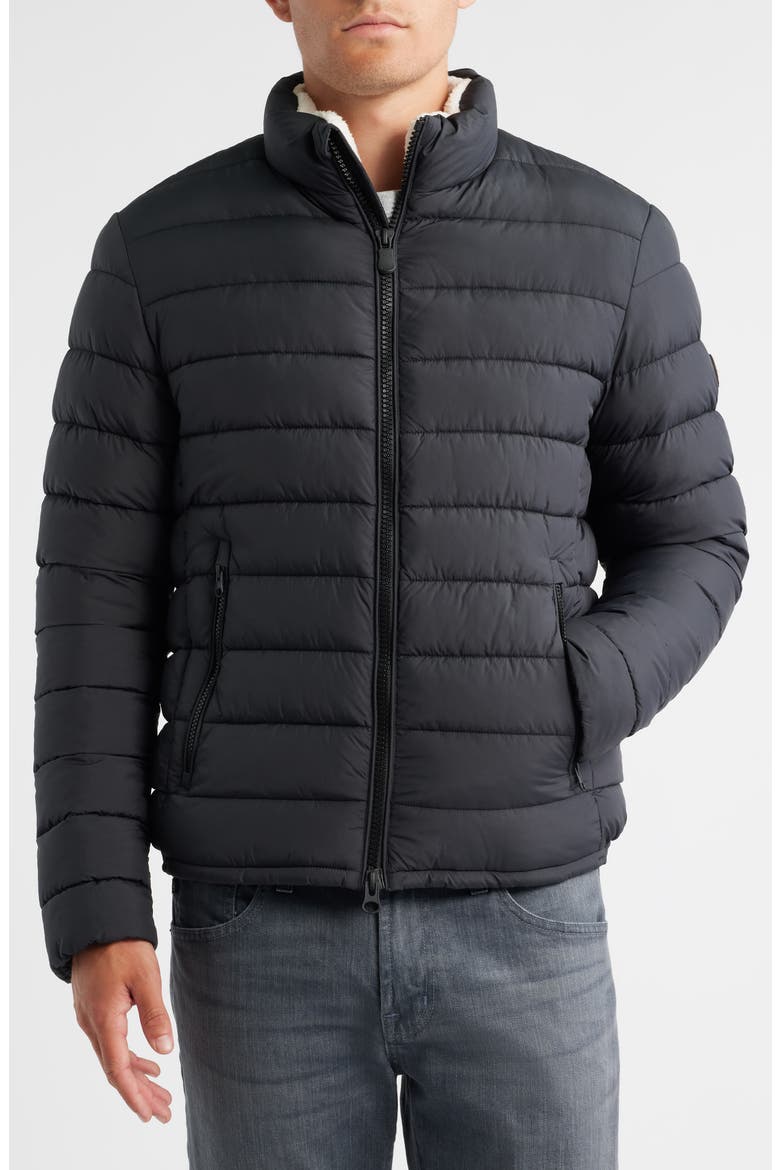 Conan Quilted Water Resistant Jacket, Alternate, color, BLACK
