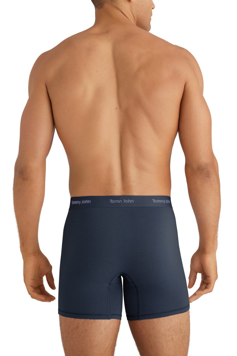 3-Pack Essential Second Skin Boxer Briefs, Alternate, color, DRESSBL/MON/CERULEAN