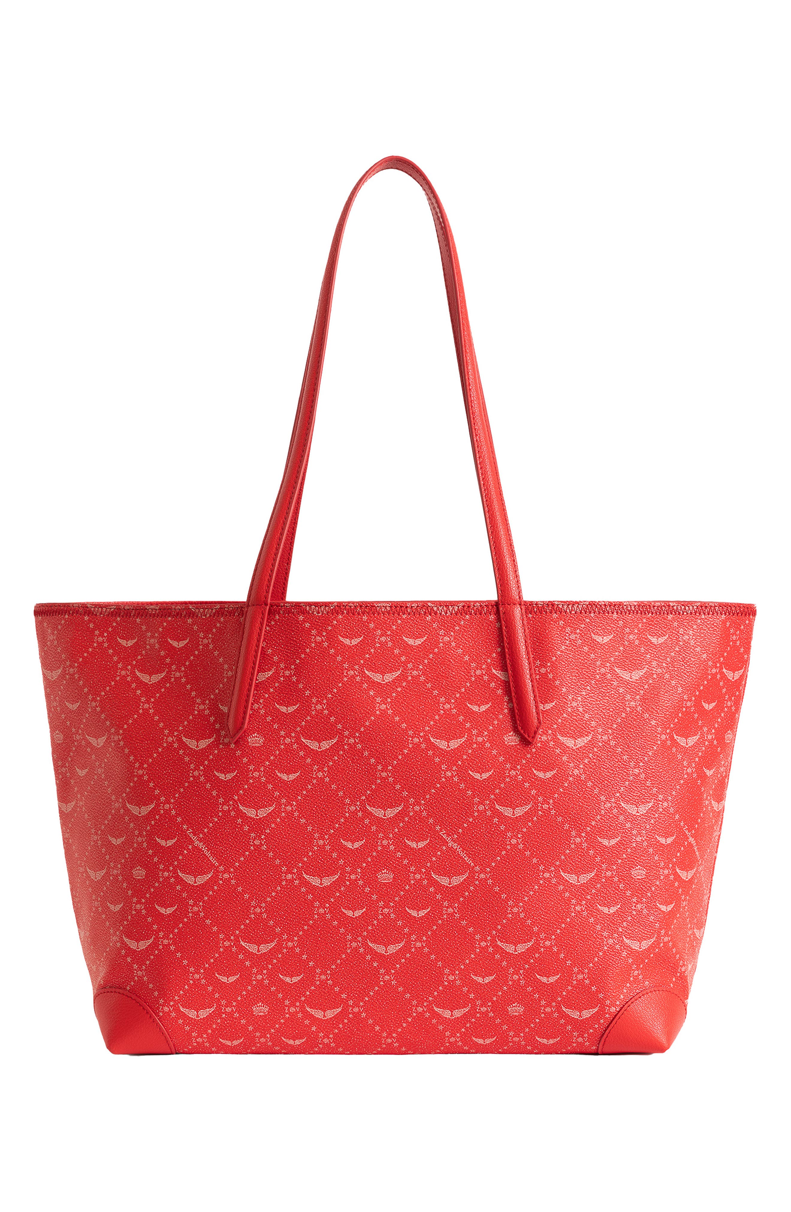 Z Shopper Monogram Faux Leather Tote, Alternate, color, LOVE