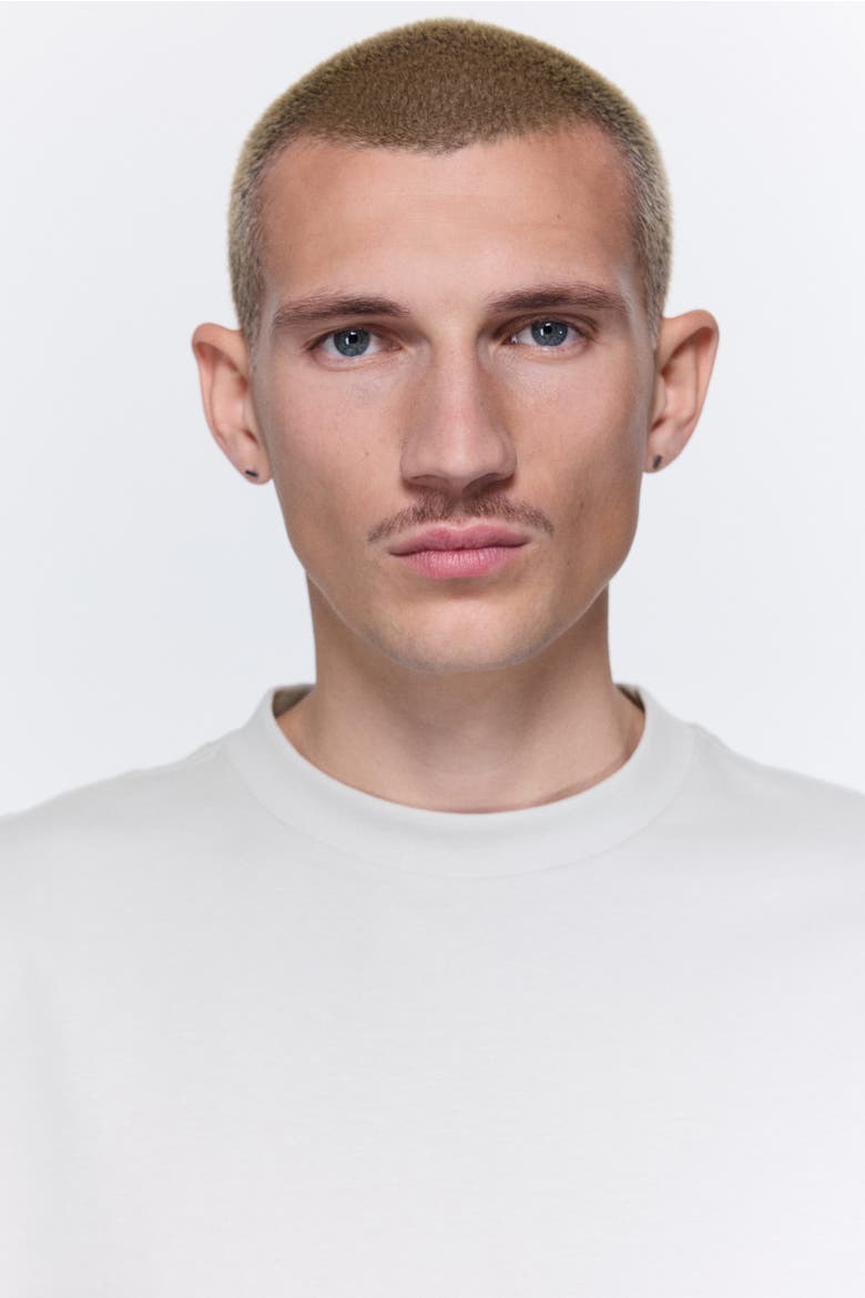 Oversized Fit Cotton T-shirt, Alternate, color, Light gray