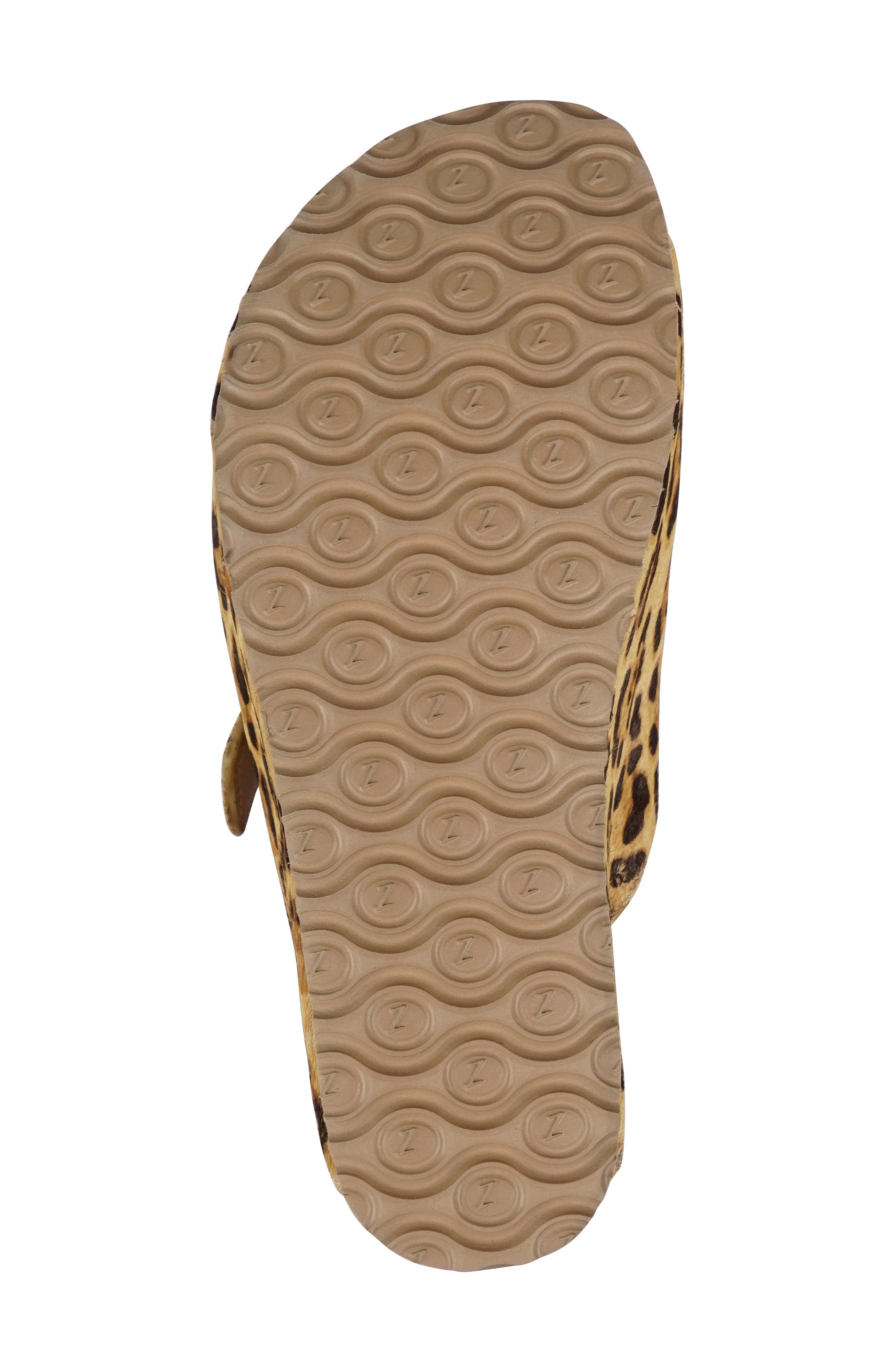 ZIGI Genuine Calf Hair Platform Wedge Sandal, Alternate, color, Leopard Leather