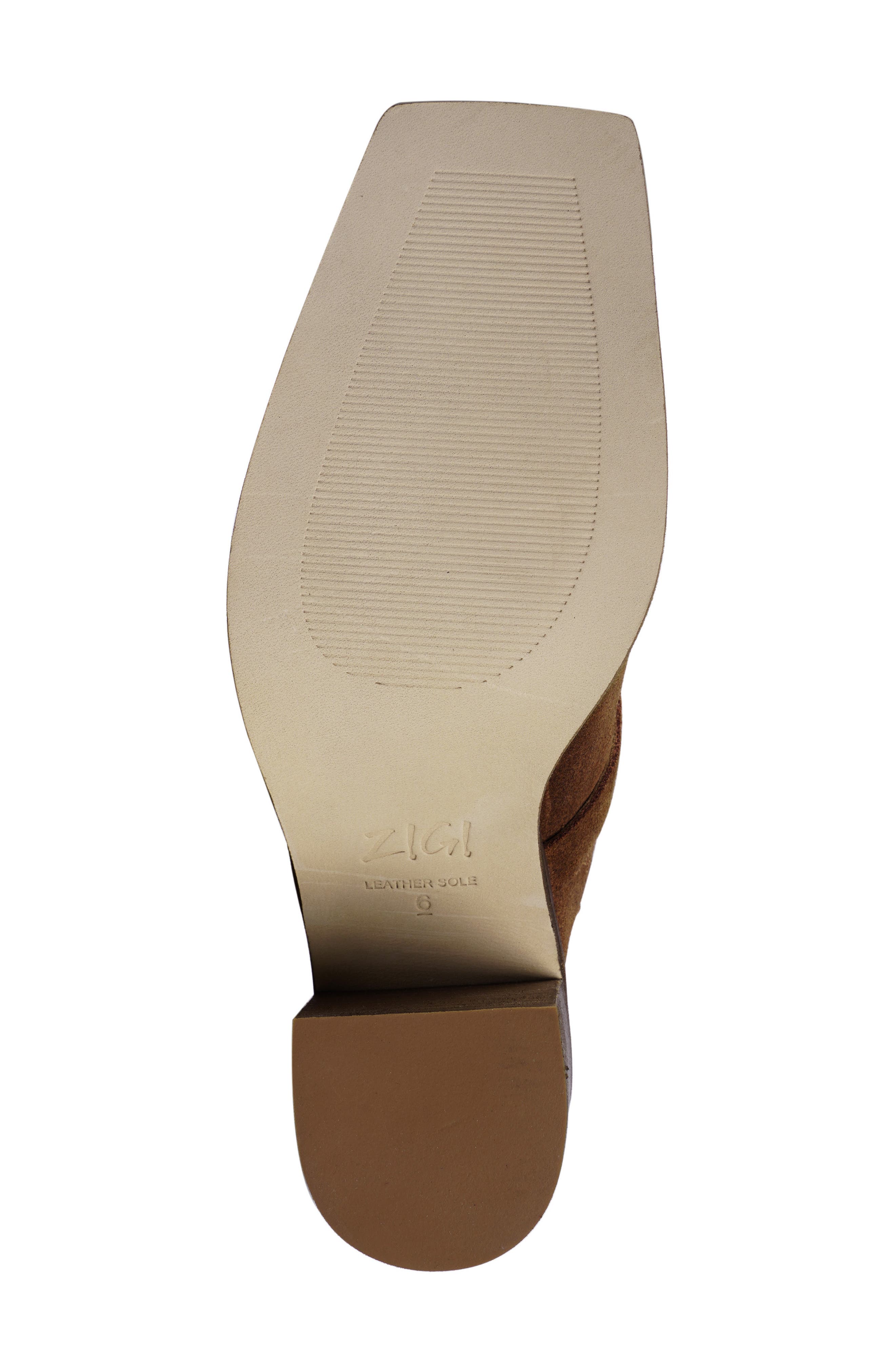 ZIGI Bretti Block Heel Mule, Alternate, color, Cognc Sued