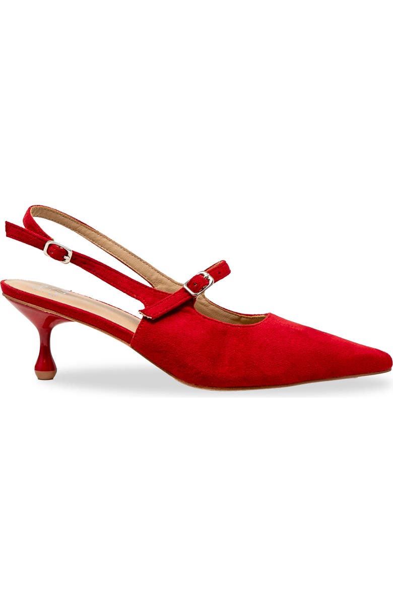 CHASE AND CHLOE Arima Slingback Pump, Alternate, color, Red