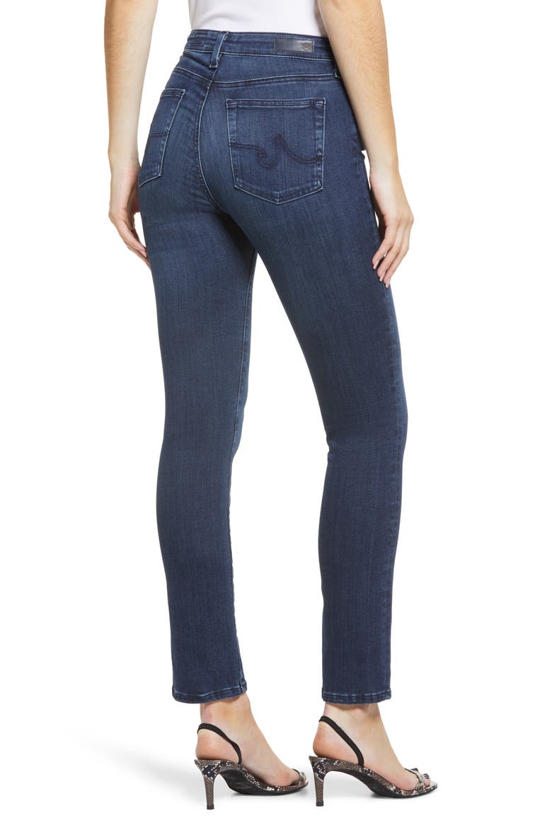 Mari High Waist Stretch Slim Straight Leg Jeans, Alternate, color, OASIS
