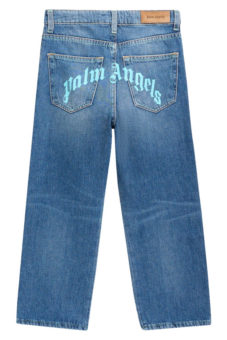 Kids' Straight Leg Relaxed Jeans, Alternate, color, BLUE MINT