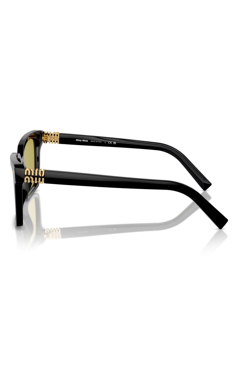 Miu Miu 55mm Rectangular Sunglasses, Alternate, color, 