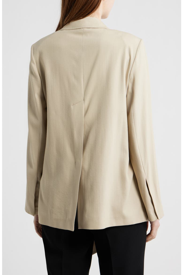Joscara Belted Wool Blend Jacket, Alternate, color, PUMICE
