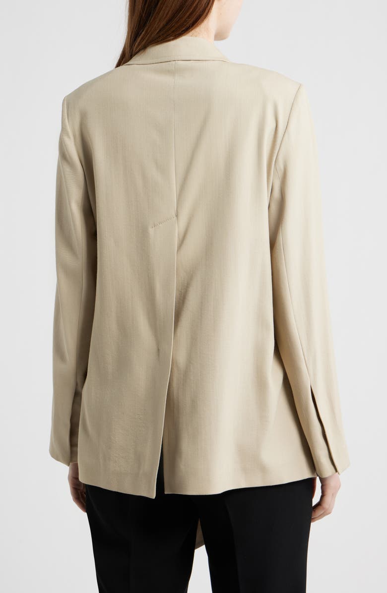 BOSS Joscara Belted Wool Blend Jacket, Alternate, color, Pumice