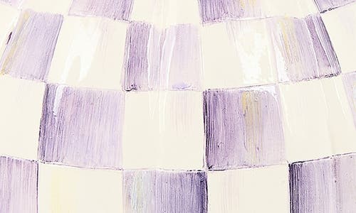 Mackenzie-childs Mackenzie Childs Violet Check Small Pumpkin In Multi