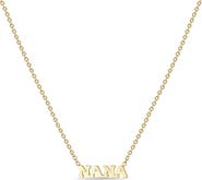 Zoë Chicco Tiny Letters Nana Pendant Necklace