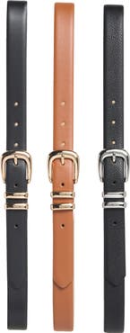 Nine West 3-for-1 Assorted Faux Leather Belts