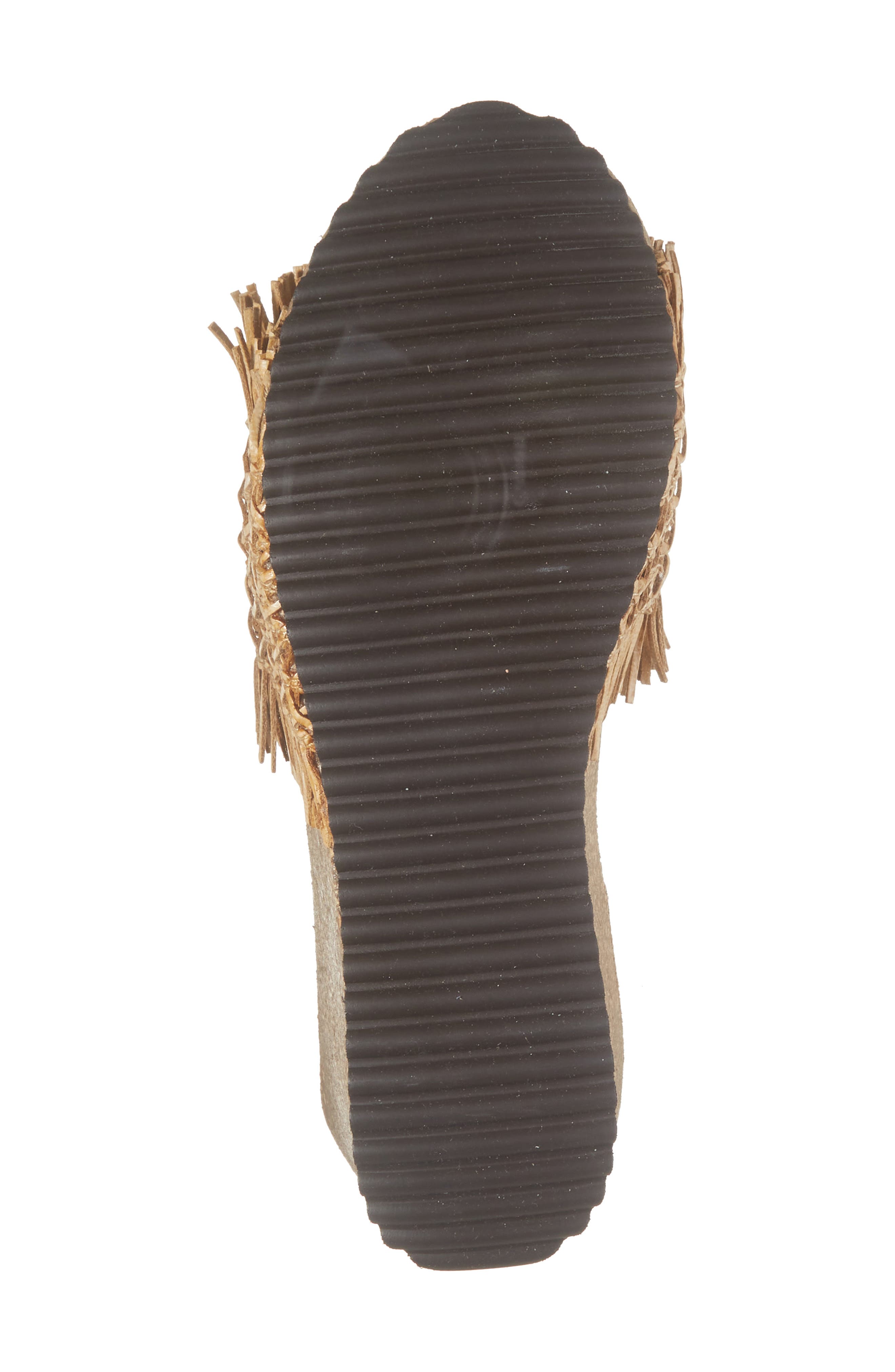 Cordani Mattina Fringe Platform Sandal, Alternate, color, Camel