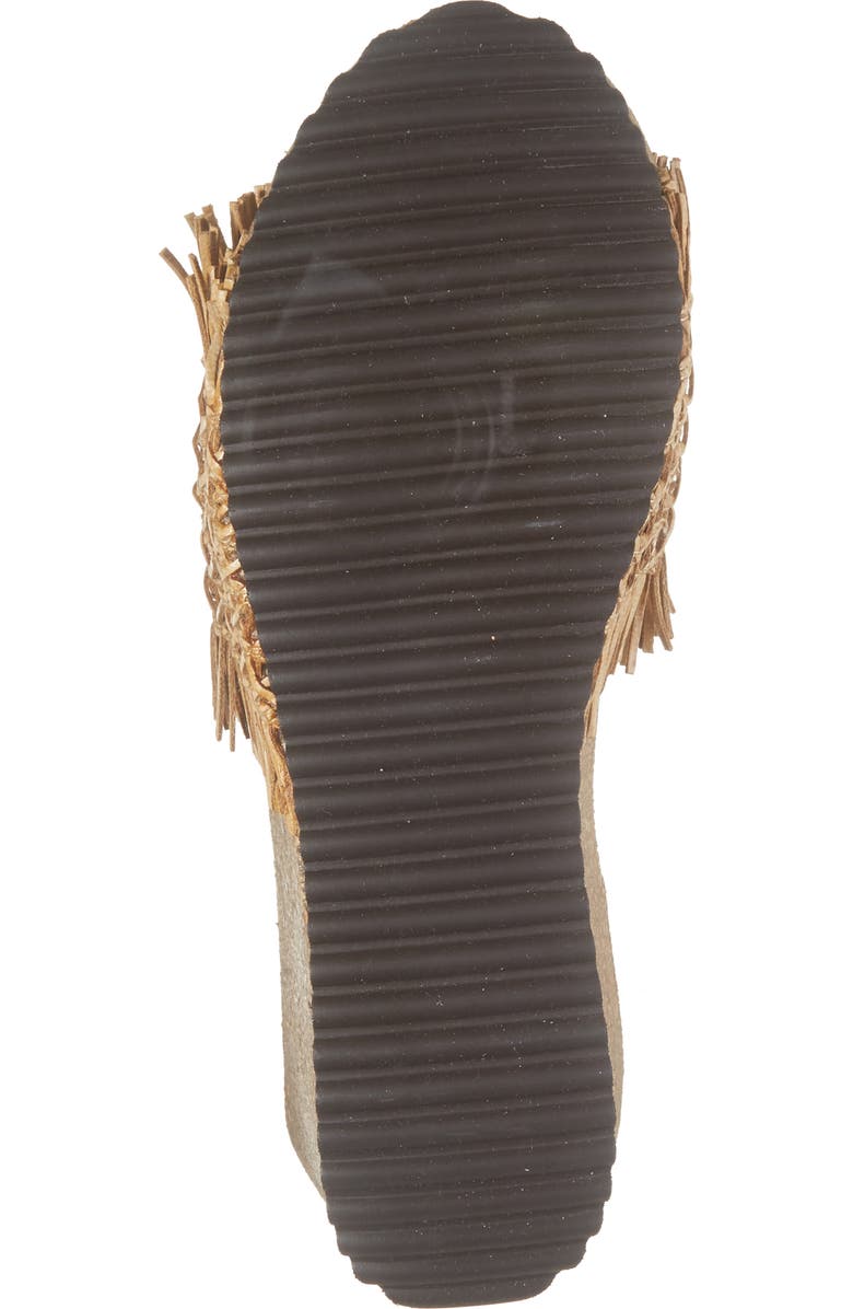 Cordani Mattina Fringe Platform Sandal, Alternate, color, Camel