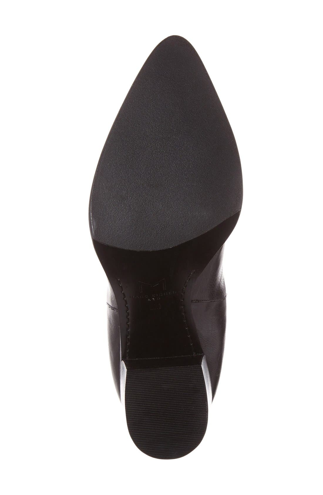 'Alisa' Pointy Toe Chelsea Boot, Alternate, color, BLACK LEATHER