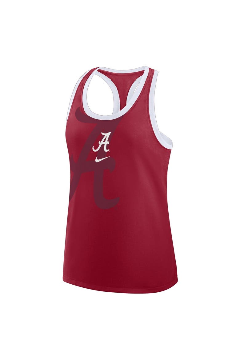 Women's Nike Crimson Alabama Crimson Tide Primetime Tri-Blend Racerback Tank Top, Alternate, color, Crimson