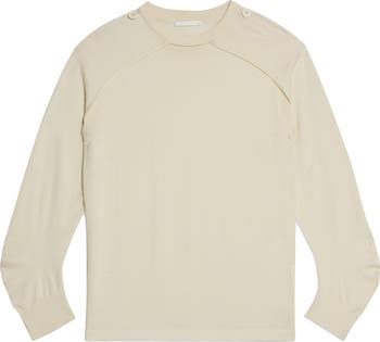 Crewneck Wool & Silk Sweater & Shrug