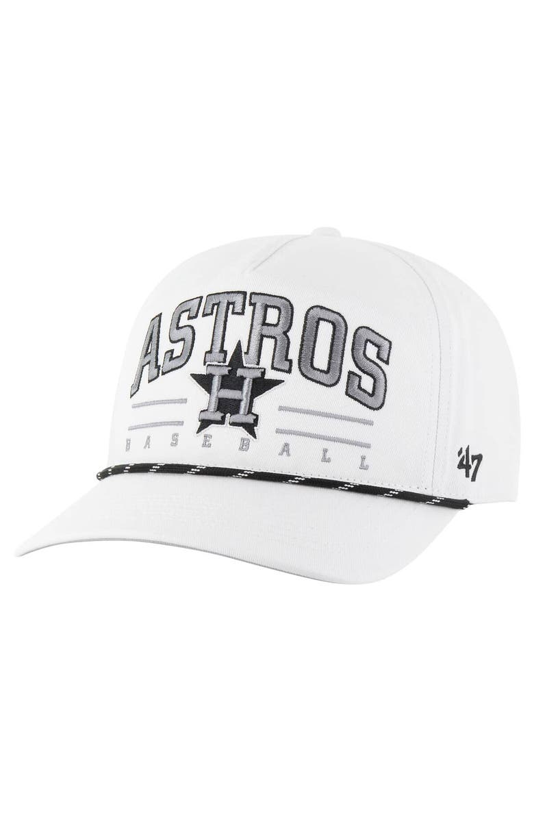 '47 Men's '47 White Houston Astros Roscoe Speckle Hitch Adjustable Hat, Main, color, 